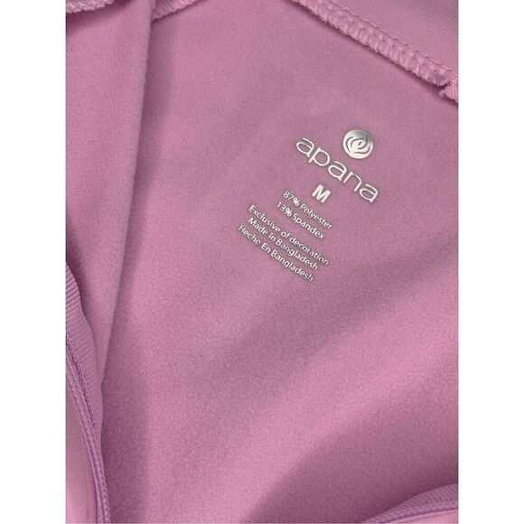 Apana light pink long sleeve 1/4 zip pullover - M - Picture 8 of 9